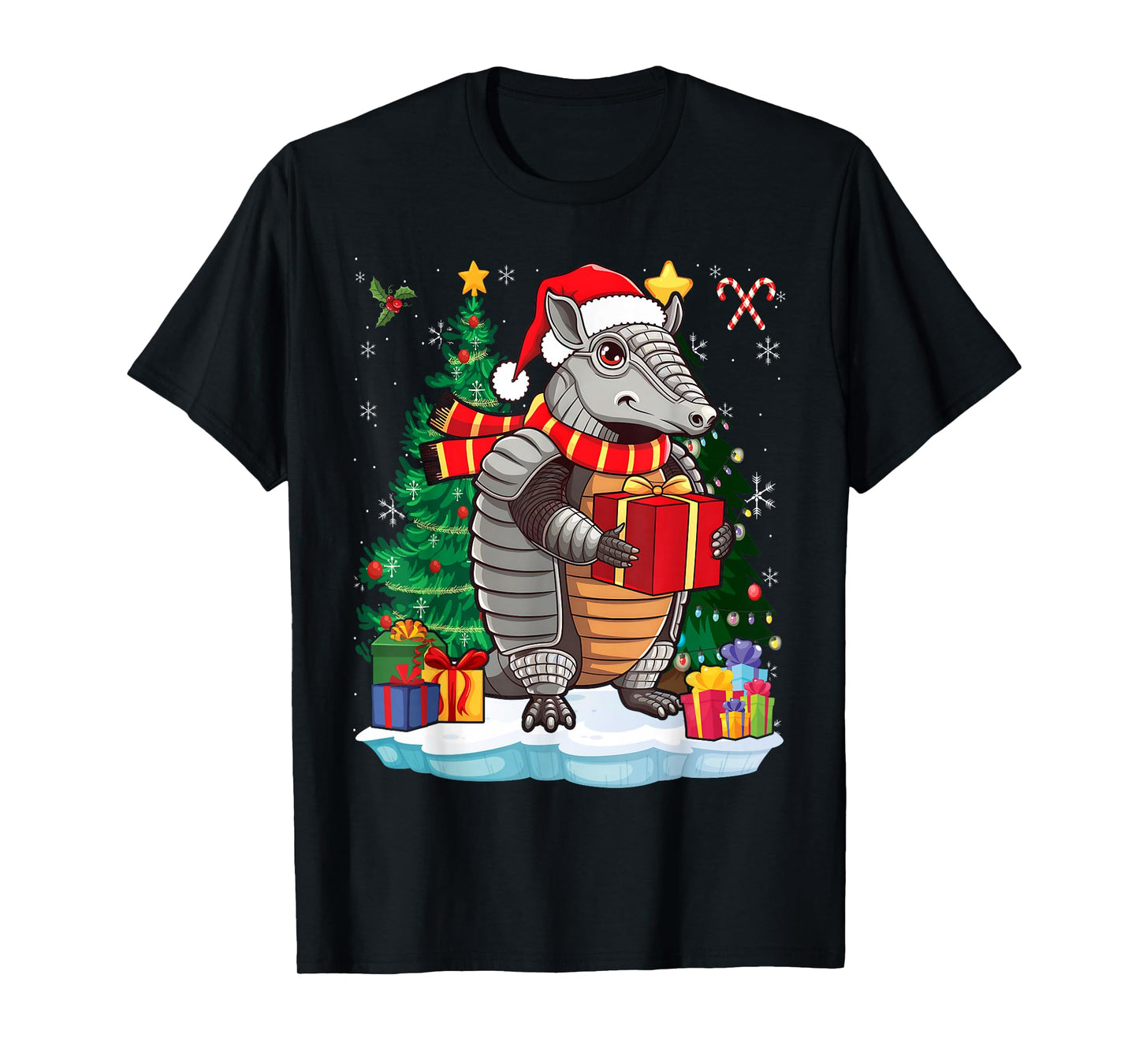 Lover Santa Hat Armadillo Christmas T-Shirt