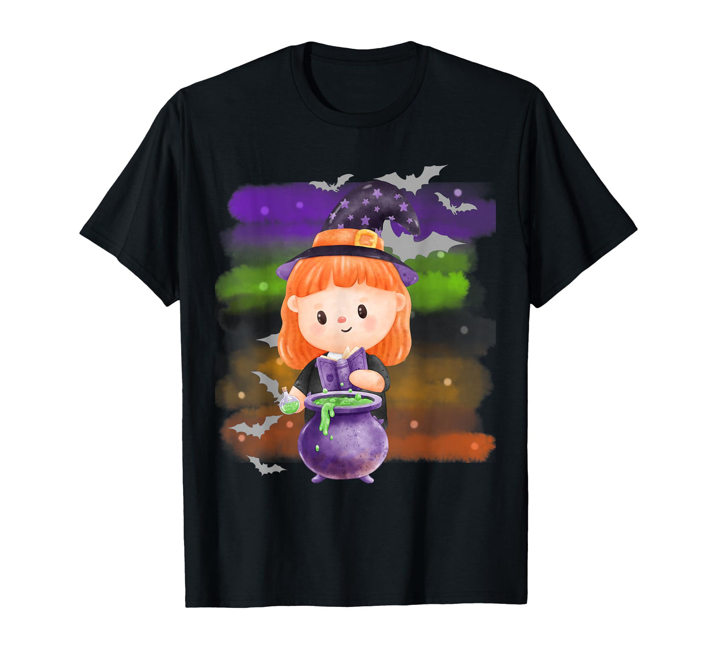 Cute Little Witch Halloween Spells Spooky Season T-Shirt
