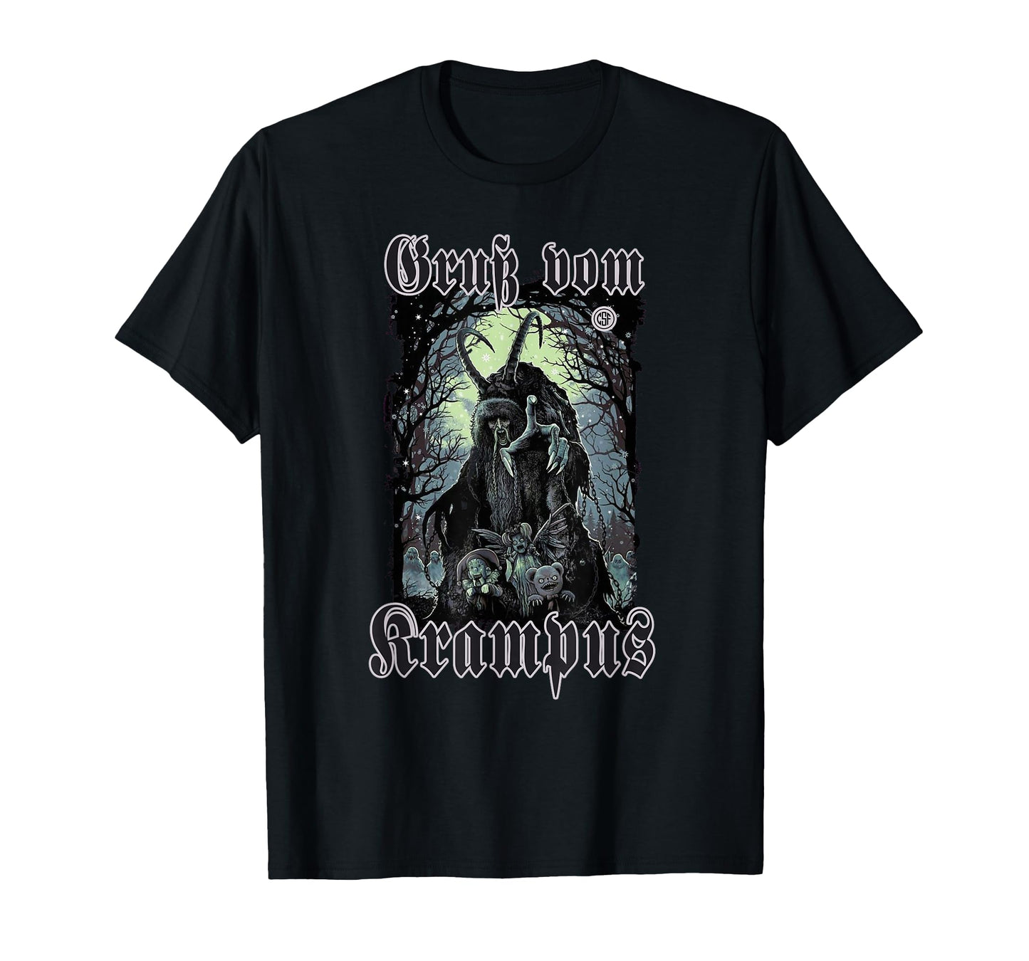 Greeting from Krampus Christmas Legend Figure T-Shirt