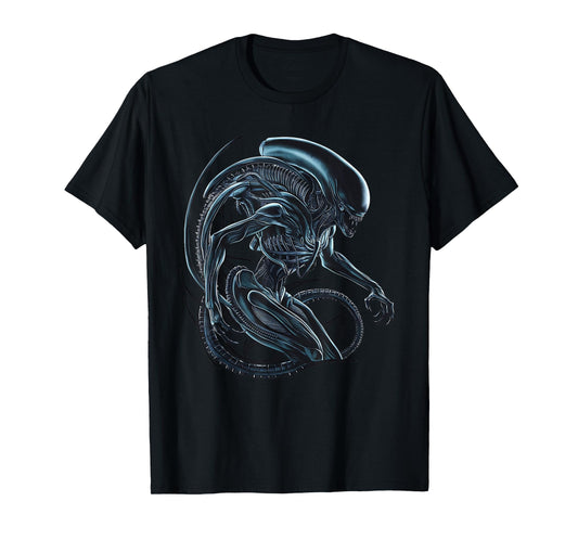 Alien Xenomorph Illustrated Poster T-Shirt