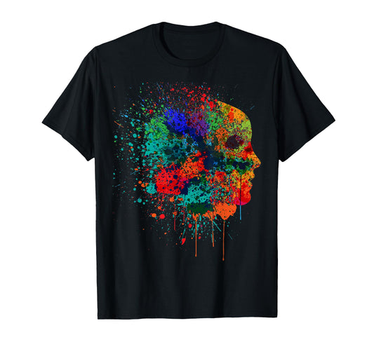 Pretty Fall Color Paint Splatter Women Men Kids T-Shirt