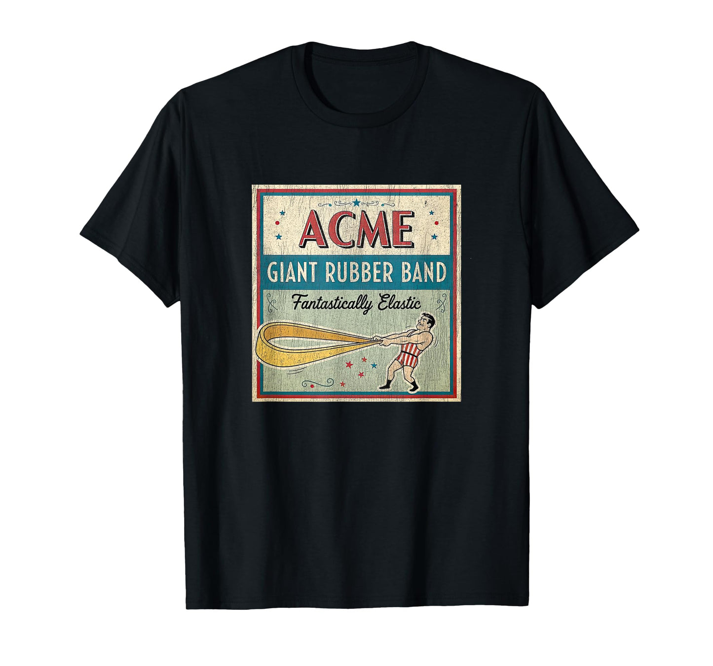 Acme Giant Rubber Band | Vintage Cartoon Saturday Morning T-Shirt