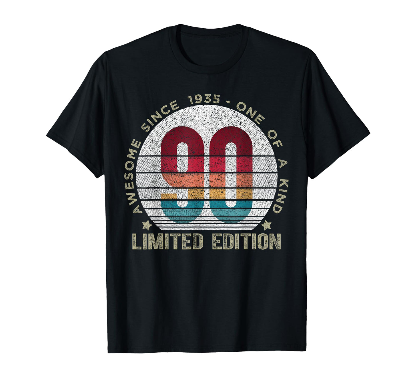90 Year Old Gifts Vintage 1935 Limited Edition 90th Birthday T-Shirt