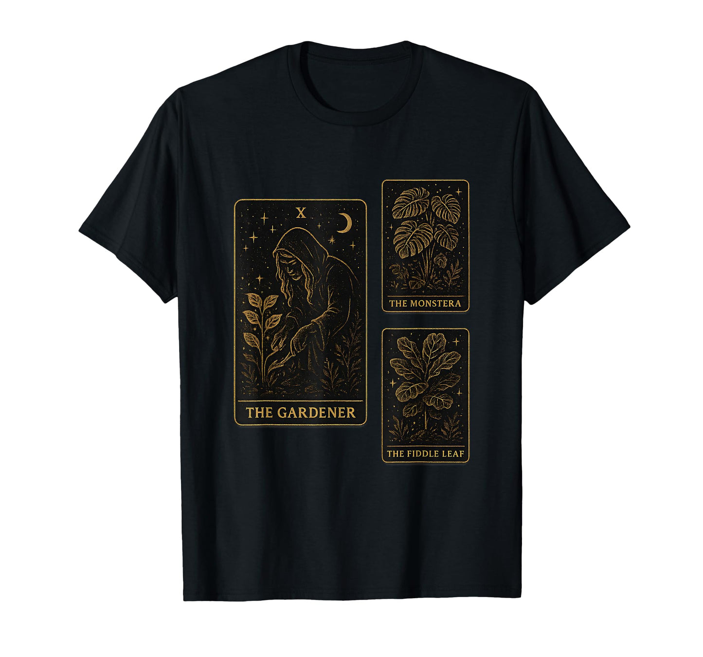 The Gardener Tarot Card Witchy Plant Dad Gardening Mystical T-Shirt