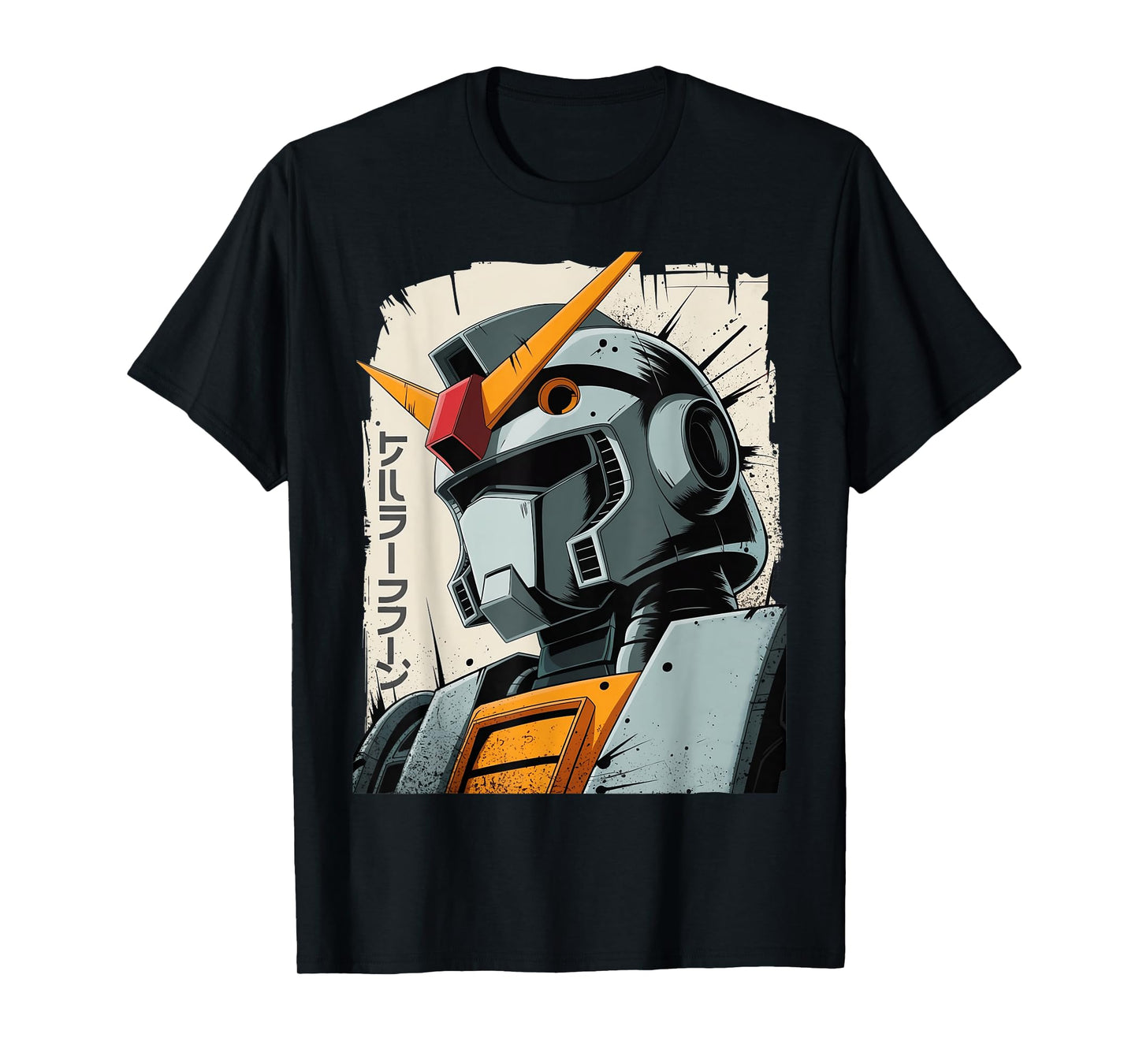 Vintage Japanese Mecha Robot Anime Manga Ukiyo-e Art Graphic T-Shirt