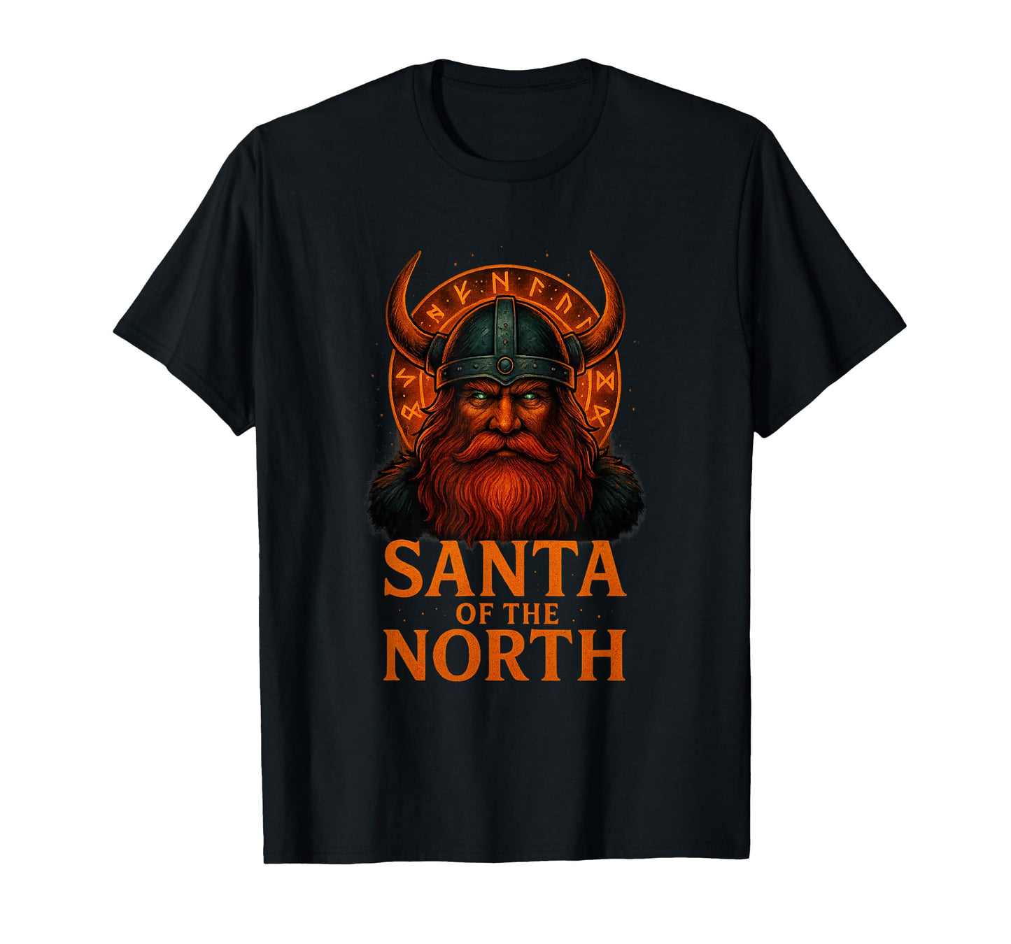 Santa of The North Viking Christmas Design T-Shirt