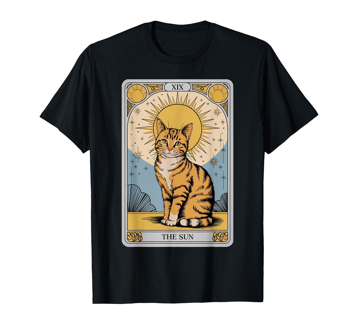 The Sun Tarot Cat – Mystical Orange Tabby with Positive Ener T-Shirt