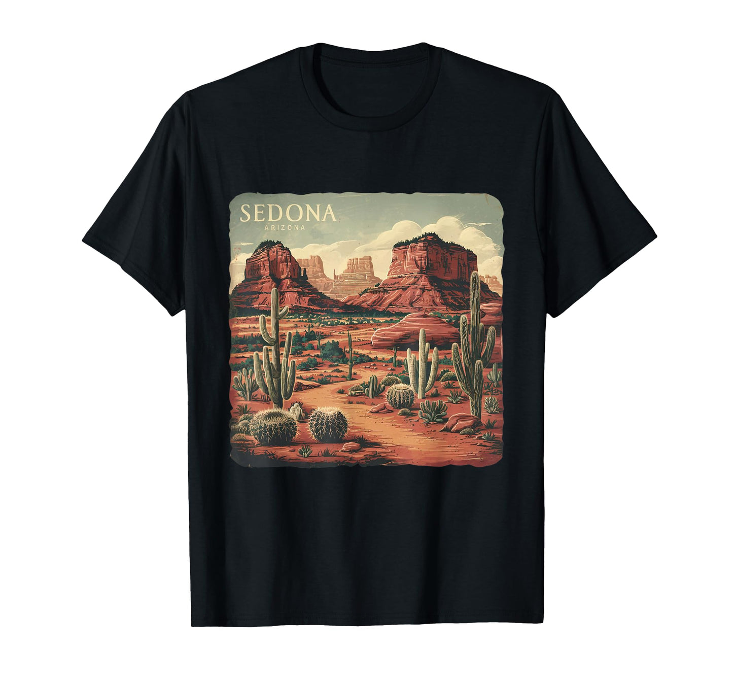 Retro Sedona Arizona Vintage Road Trip Outdoors Graphic T-Shirt