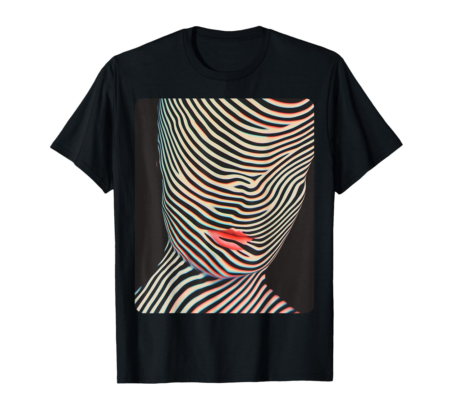 Female Women's Abstract Fashion Designer T-Shirt