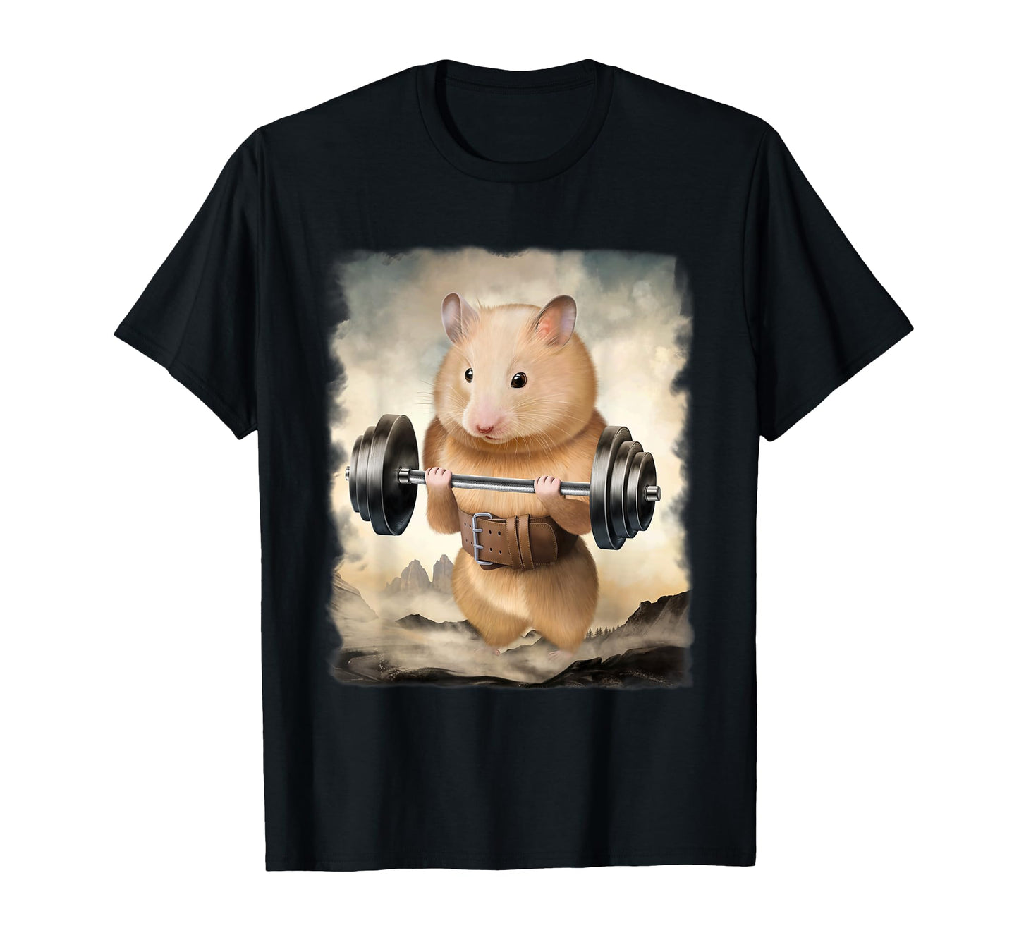 Hamster Muscle Training Weightlifting T-Shirt