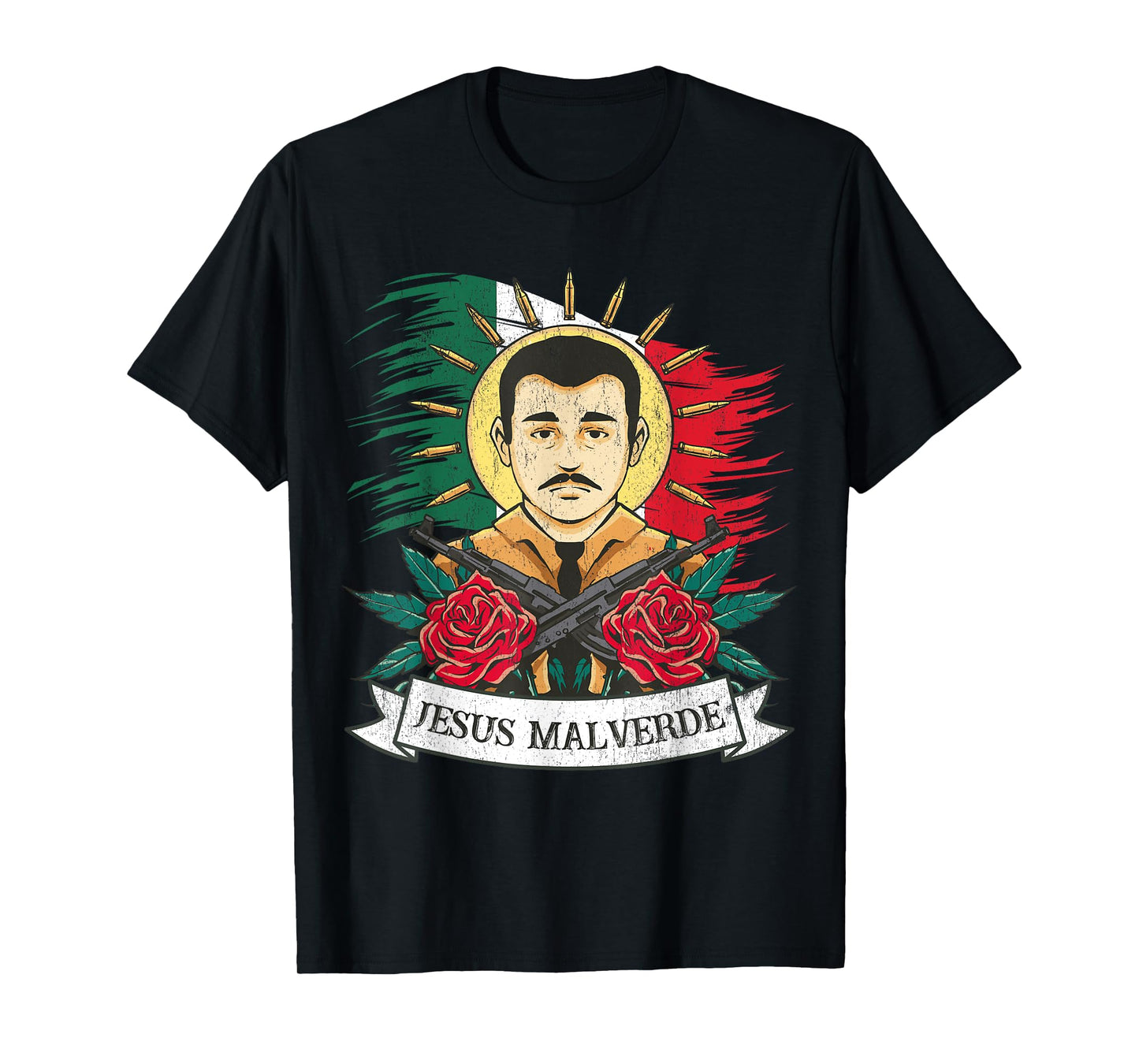 Jesus Malverde Sinaloa Mexico, Jesus Malverde T-Shirt