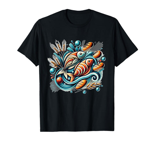 2 Fish, 5 Loaves, 5000 - A Miracle Against All Odds T-Shirt