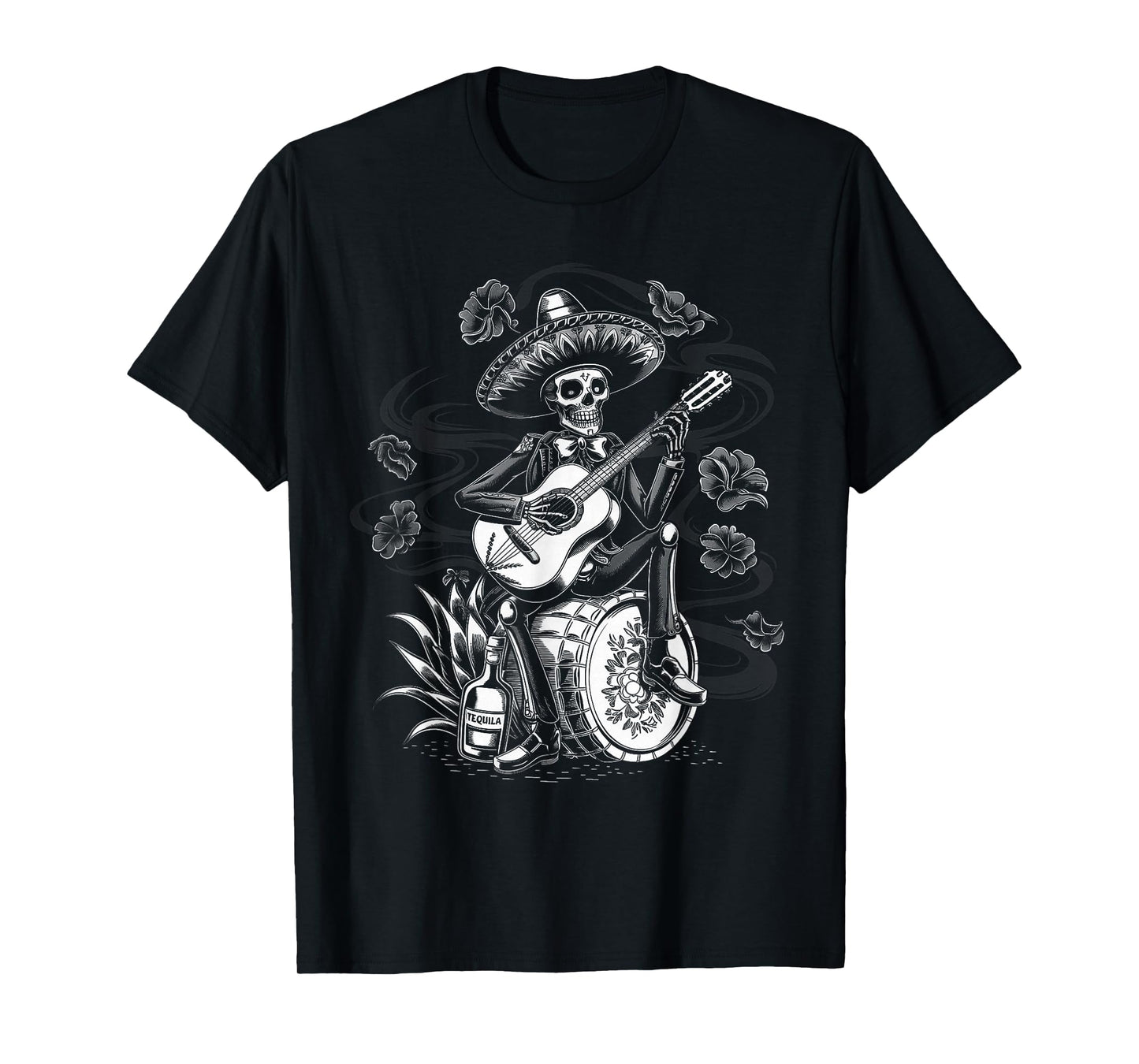 Mexico Vintage Skeleton Tequila Dia De Los Muertos Mexican T-Shirt