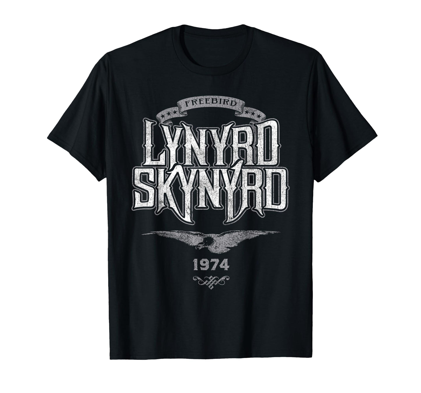 Lynyrd Skynyrd Freebird Retro Logo 1974 Rock Music 70s Gifts T-Shirt