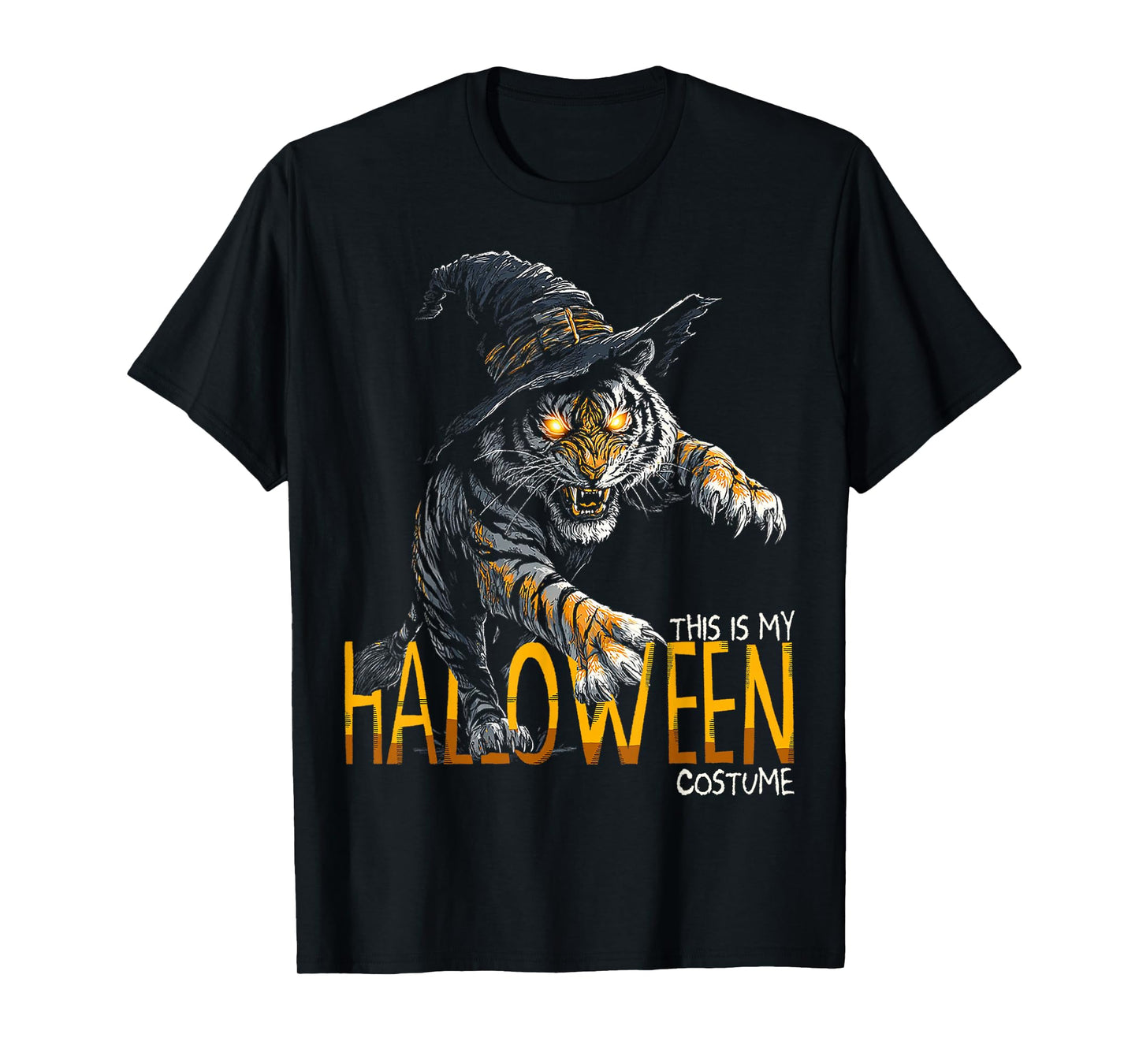 This is My Halloween Costume Tiger Witch Spooky T-Shirt