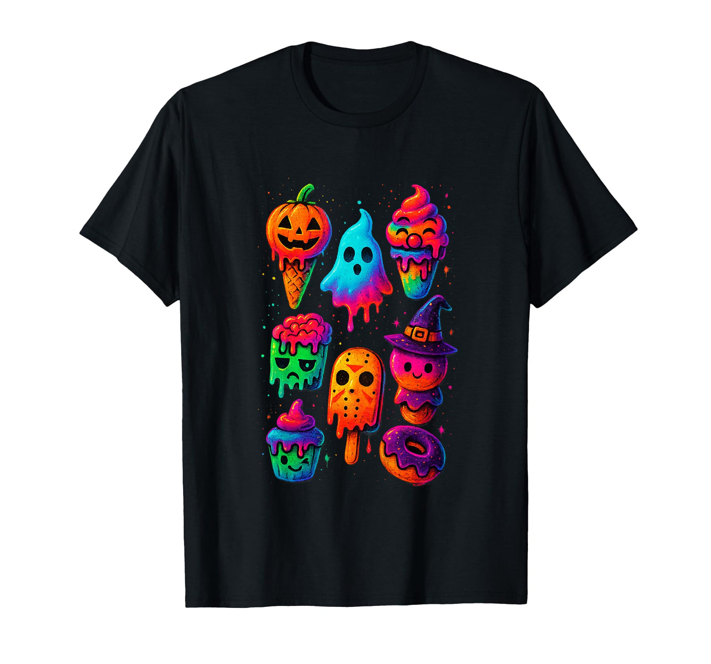 Kawaii Anime Halloween Sweet Monster Ice Cream Pops Candy T-Shirt