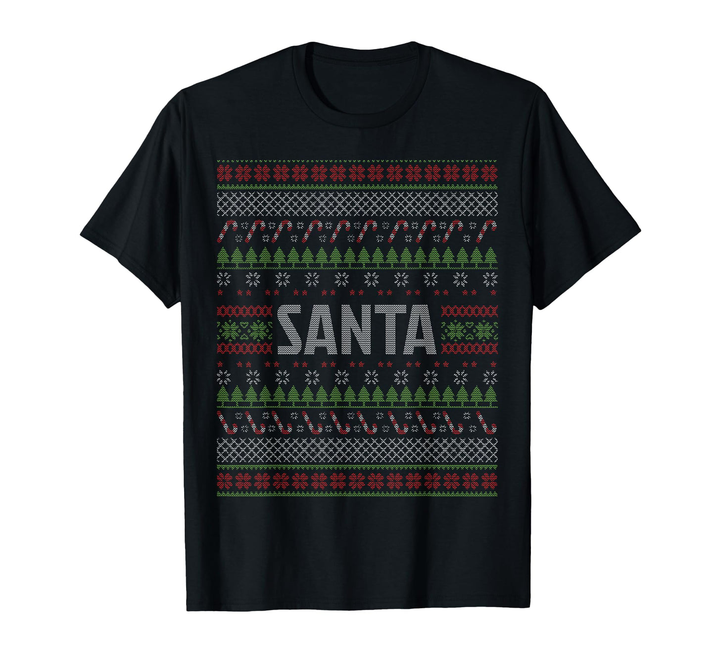 Santa Merry Christmas Funny Ugly Christmas T-Shirt