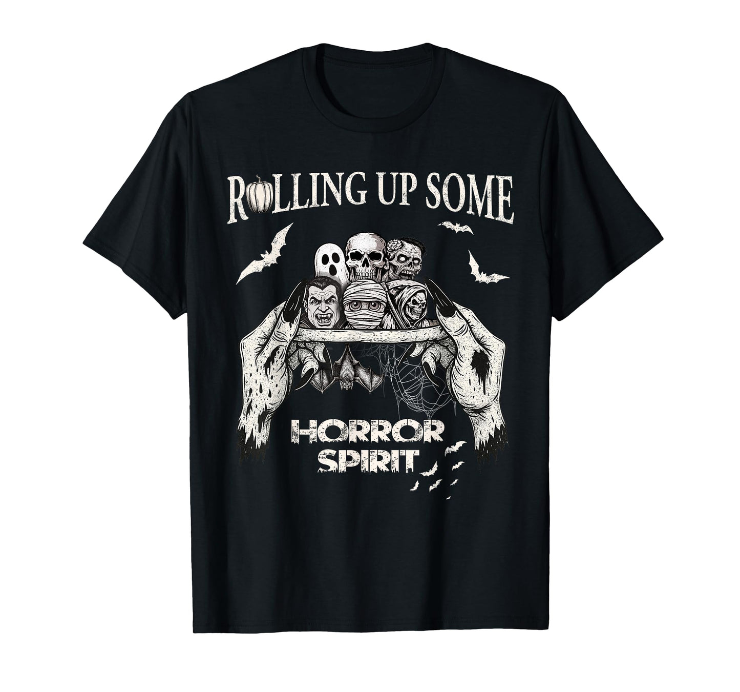 Horror Spirit Halloween Witch Skeleton Zombie Mummy Vampire T-Shirt