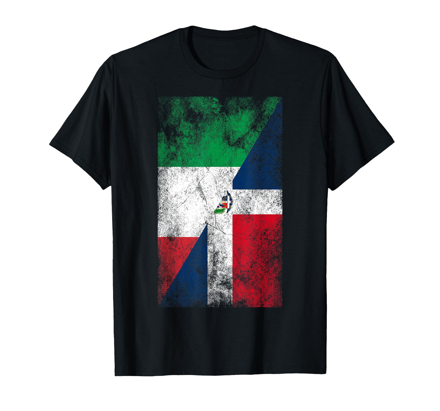 Italy & Dominican Republic Flags - Italian Dominican T-Shirt