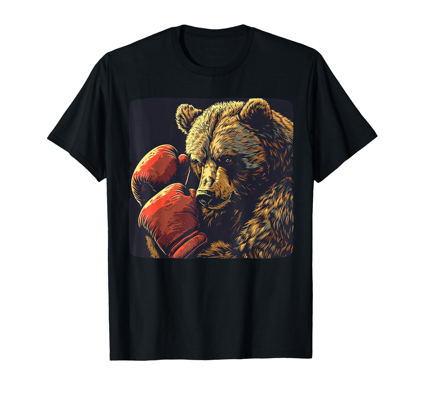 Funny boxing bear with boxing gloves costume T-Shirt
