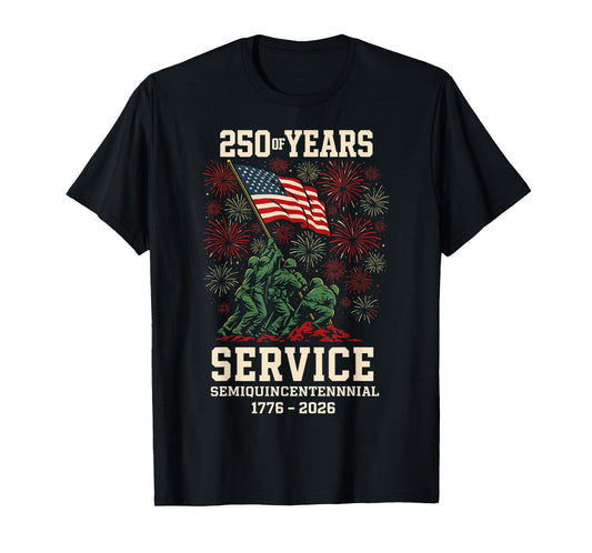 250 Years America Anniversary 1776-2026 Independence Day T-Shirt