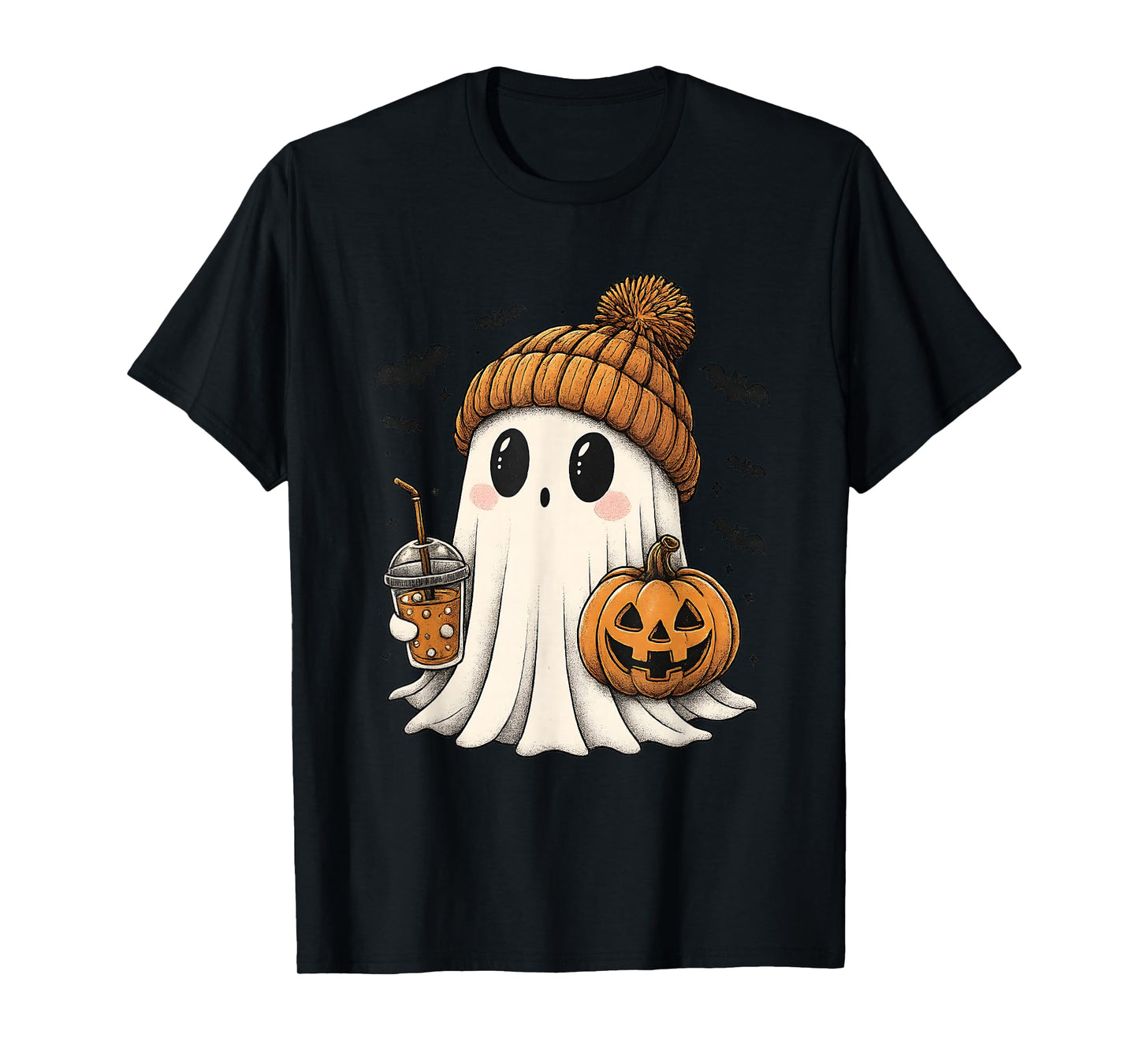 Amazing Spooky Creepy Halloween Coffee Ghost T-Shirt