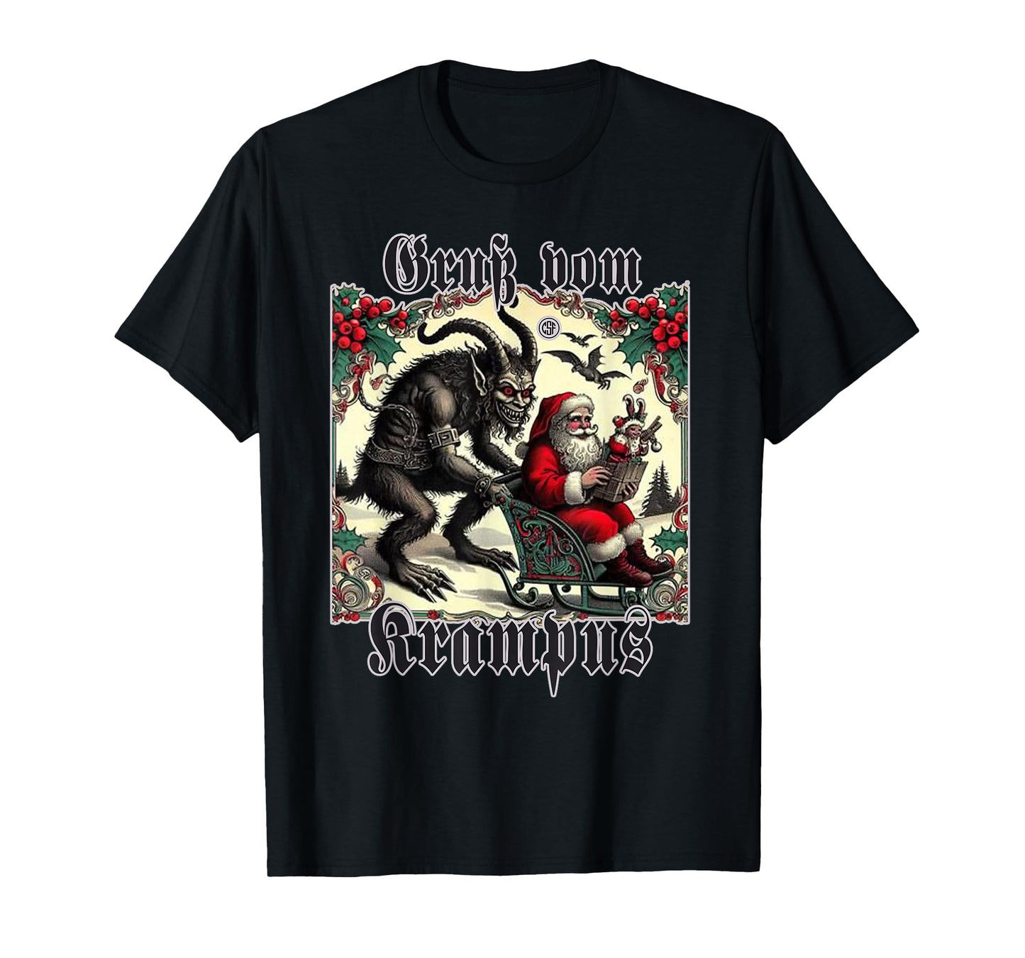 Greeting from Krampus Christmas Legend Figure T-Shirt