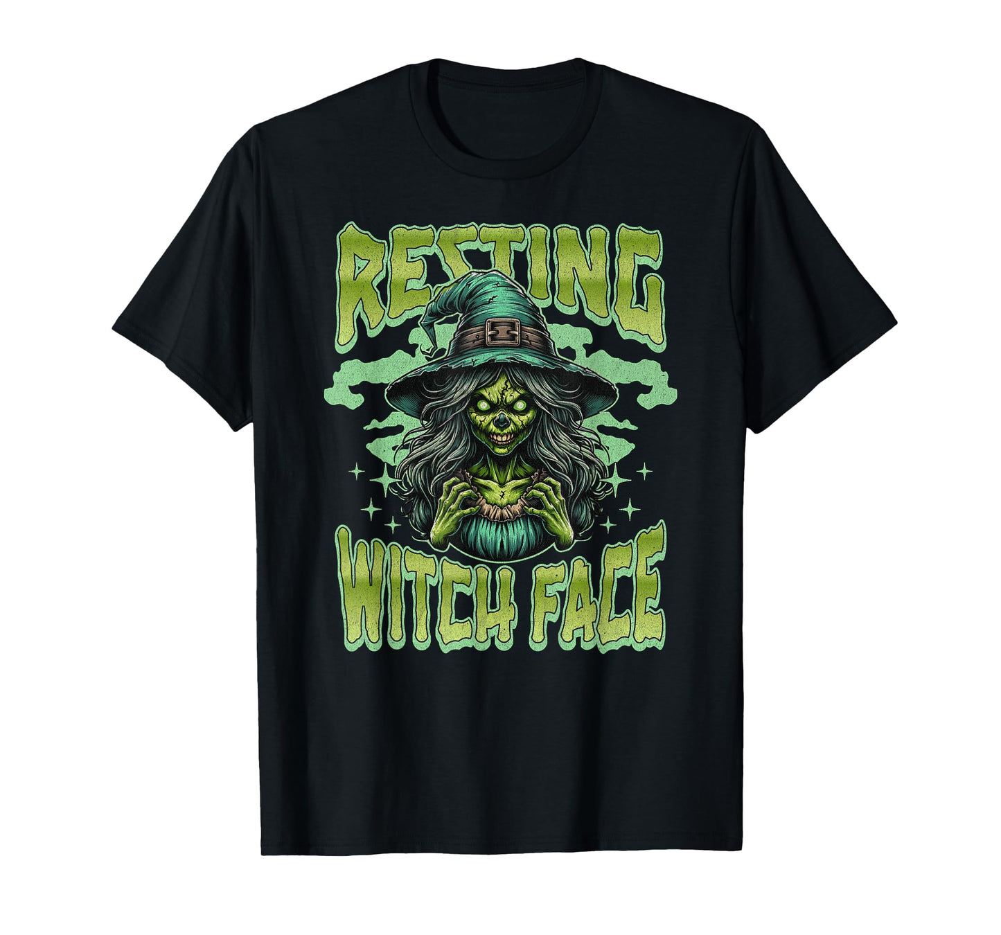 Resting Witch Face Men Women Sarcastic Halloween T-Shirt