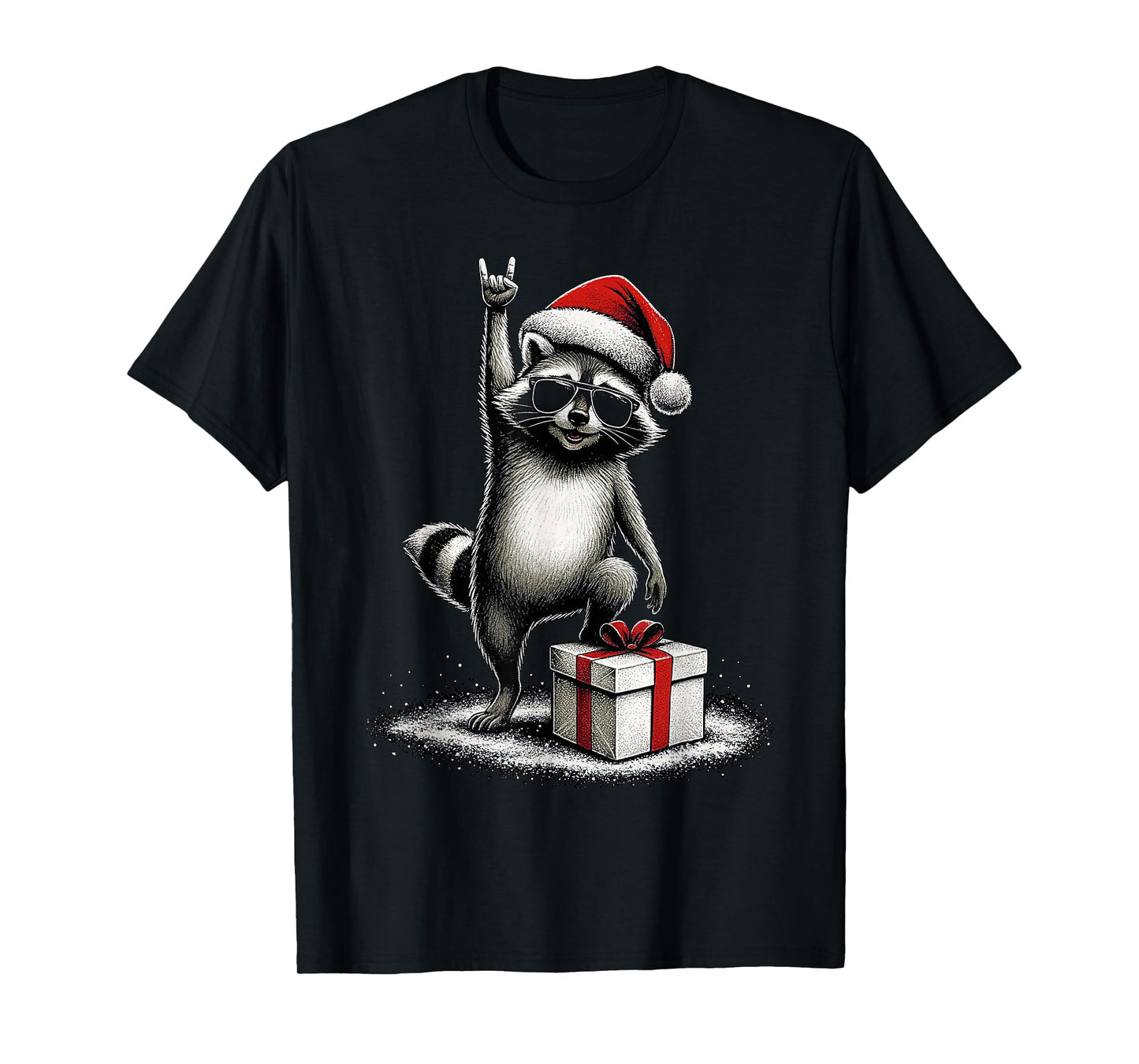 Christmas Funny Raccoon T-Shirt