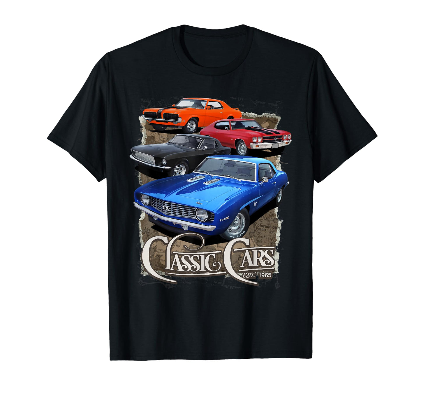 1970 64 65 66 67 68 69 71 72 Chevelle Chevys SS Muscle Car T-Shirt