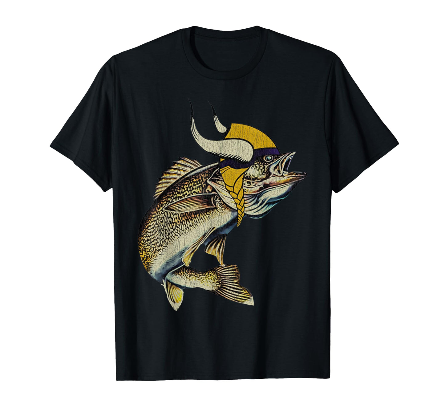Retro Vintage Minnesota Walleye Fishing Lake Walleye Fishing T-Shirt