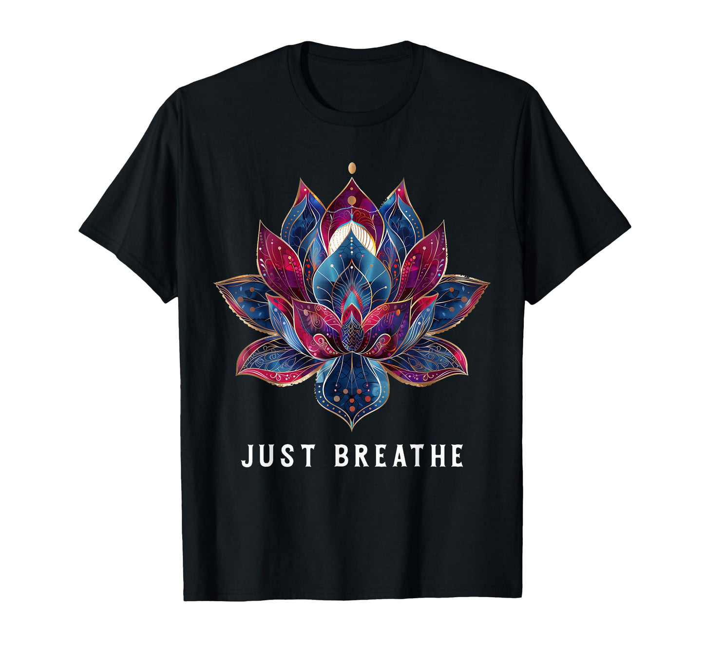 Yoga Lotus Flower Zen Buddhism Buddhist Buddha Meditation T-Shirt