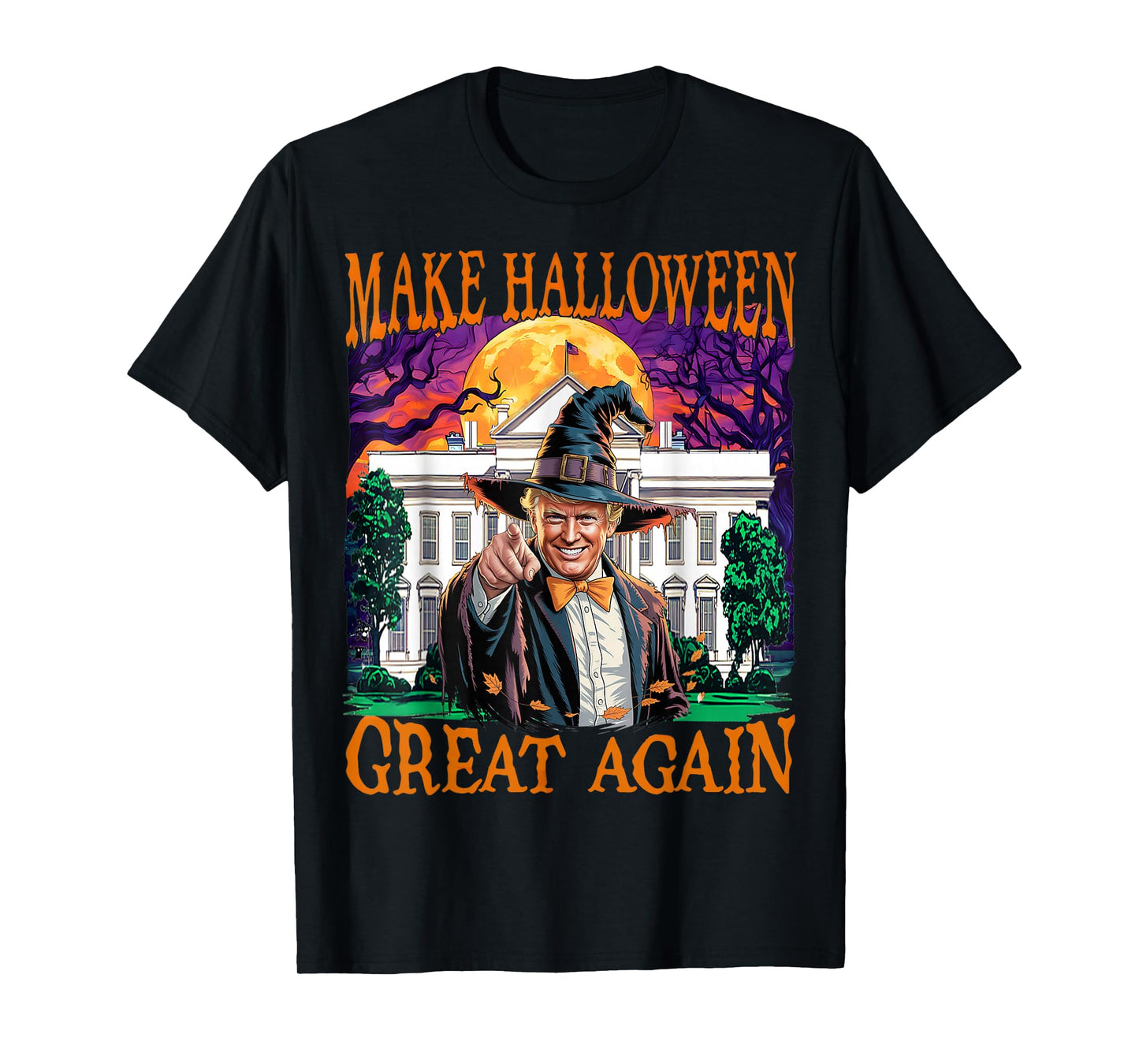 Make Halloween Great Again Donald Trump Spooky Season Funny T-Shirt