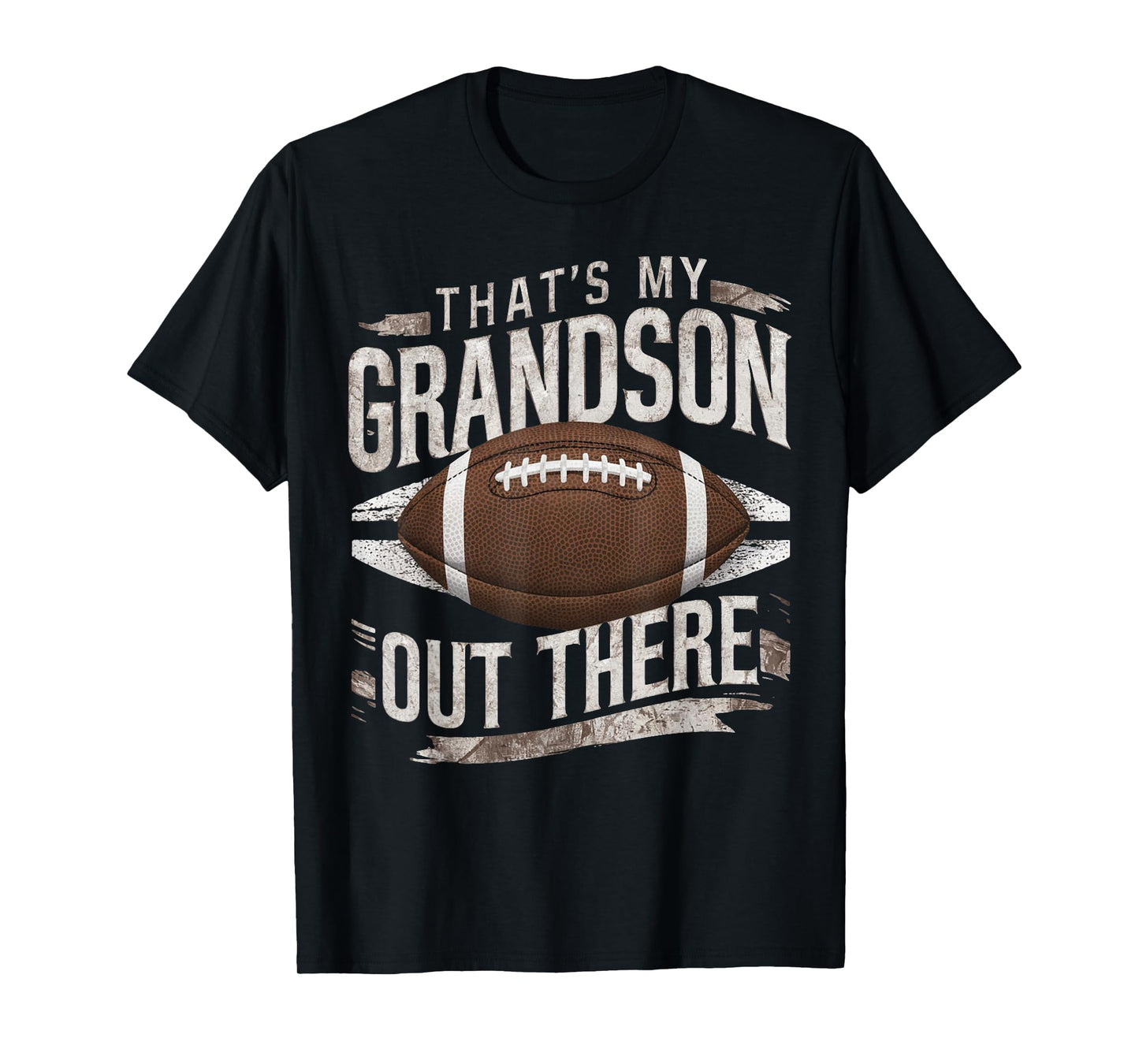 That's My Grandson Out There Funny Football Grandma Grandpa T-Shirt