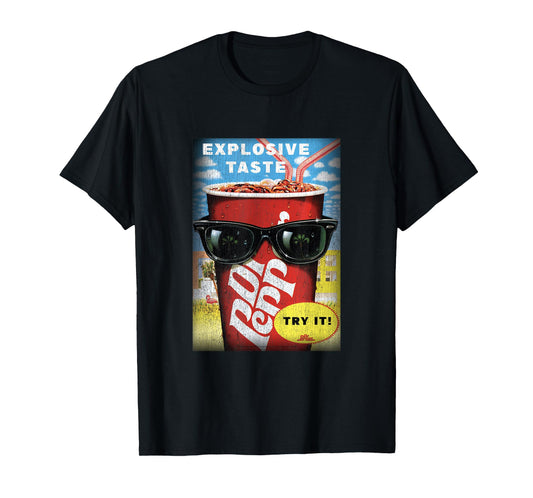Dr. Pepper Explosive Taste Vintage Panel T-Shirt
