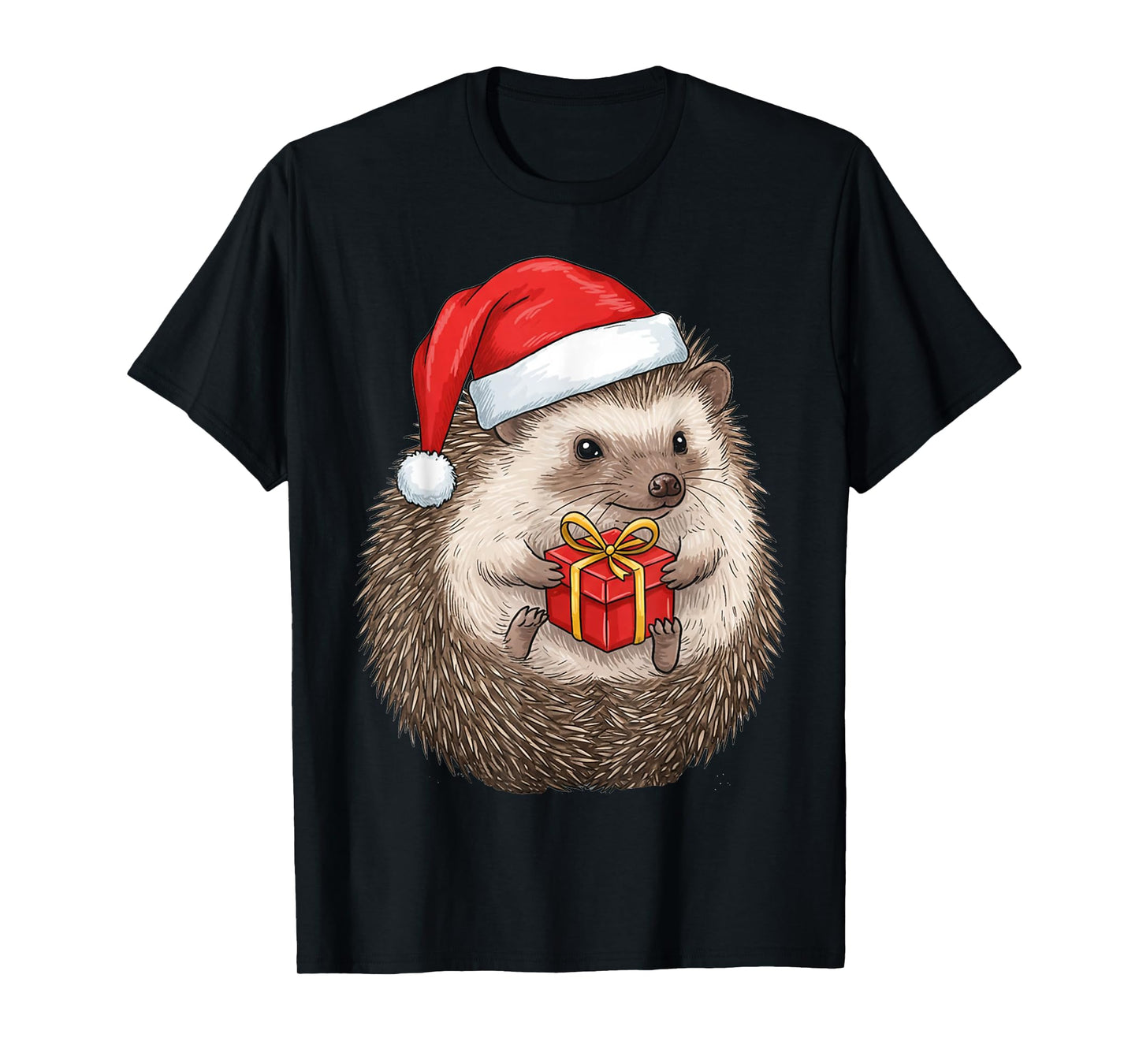 Cozy Festive Hedgehog Christmas T-Shirt