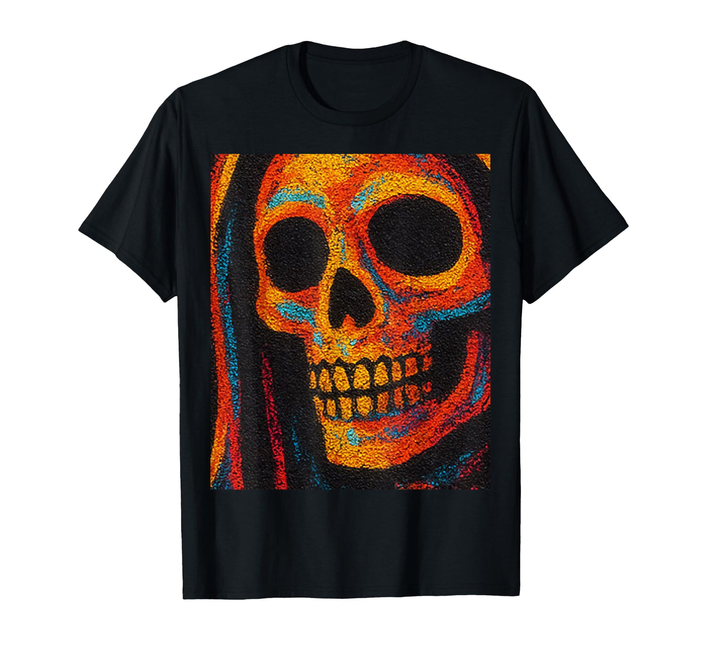 Graffiti Santa Muerte Skeleton Reaper Urban Street Art T-Shirt