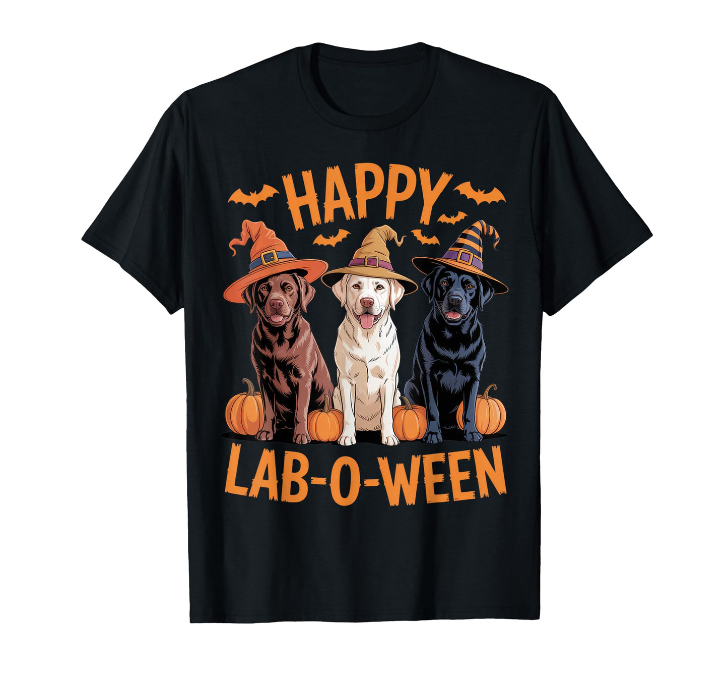 Happy Lab-O-Ween Dog Lovers Funny Halloween Costume T-Shirt