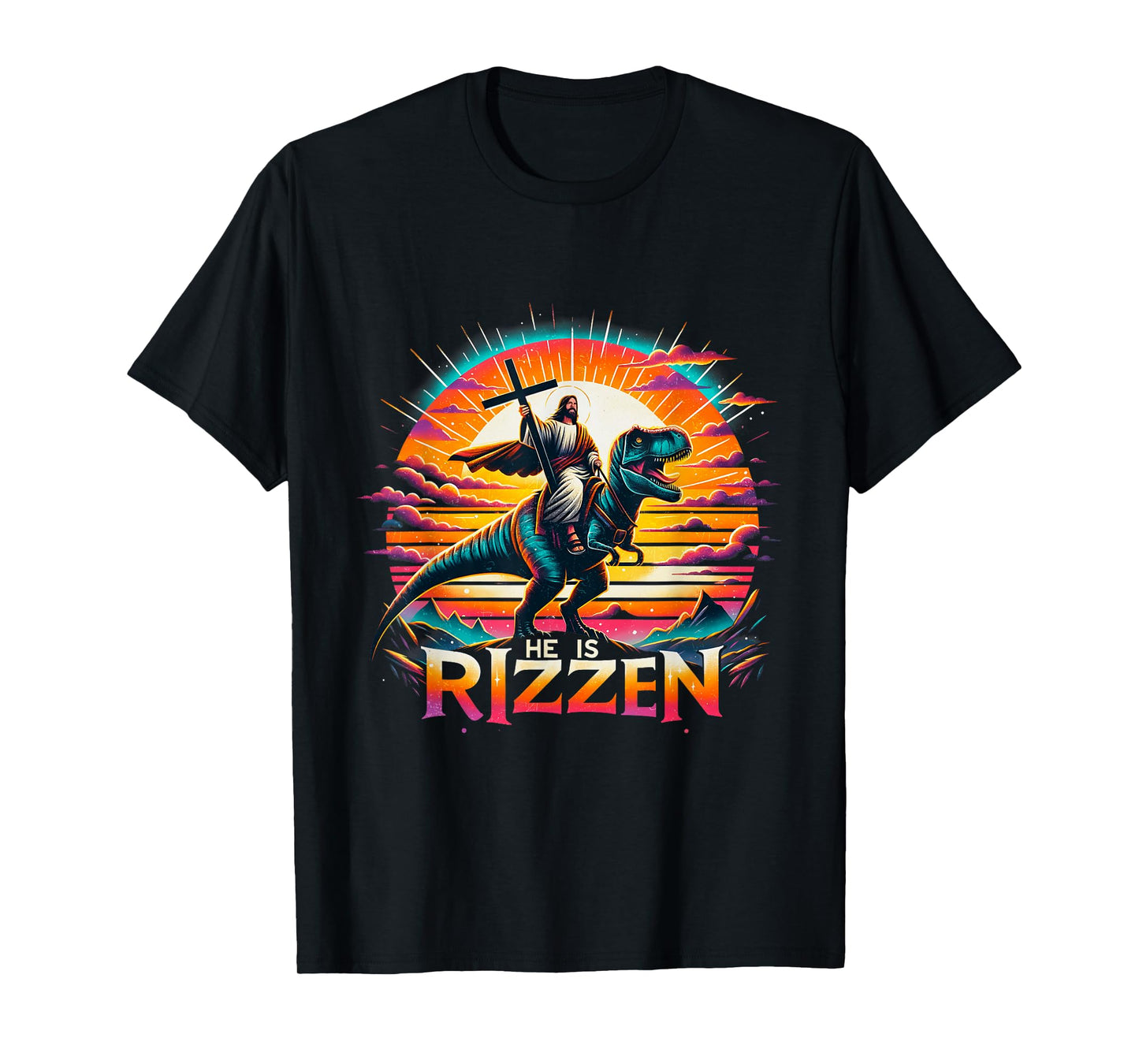 Jesus Has Rizzen He Is Rizzen Christian Jesus Is Rizzen Cool T-Shirt