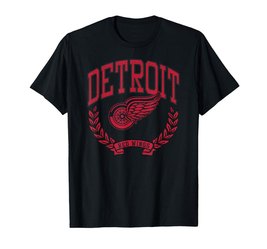 Detroit Red Wings Vintage Victory White Officially Licensed T-Shirt