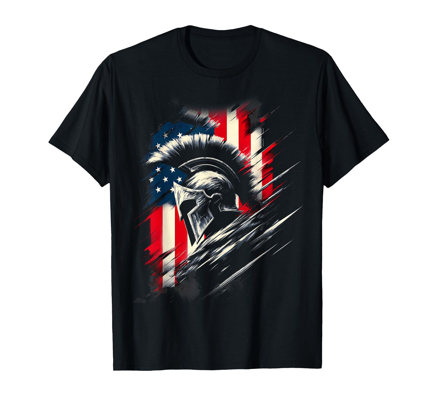 Spartan Patriotic Molon Labe American flag Spartan USA Greek T-Shirt