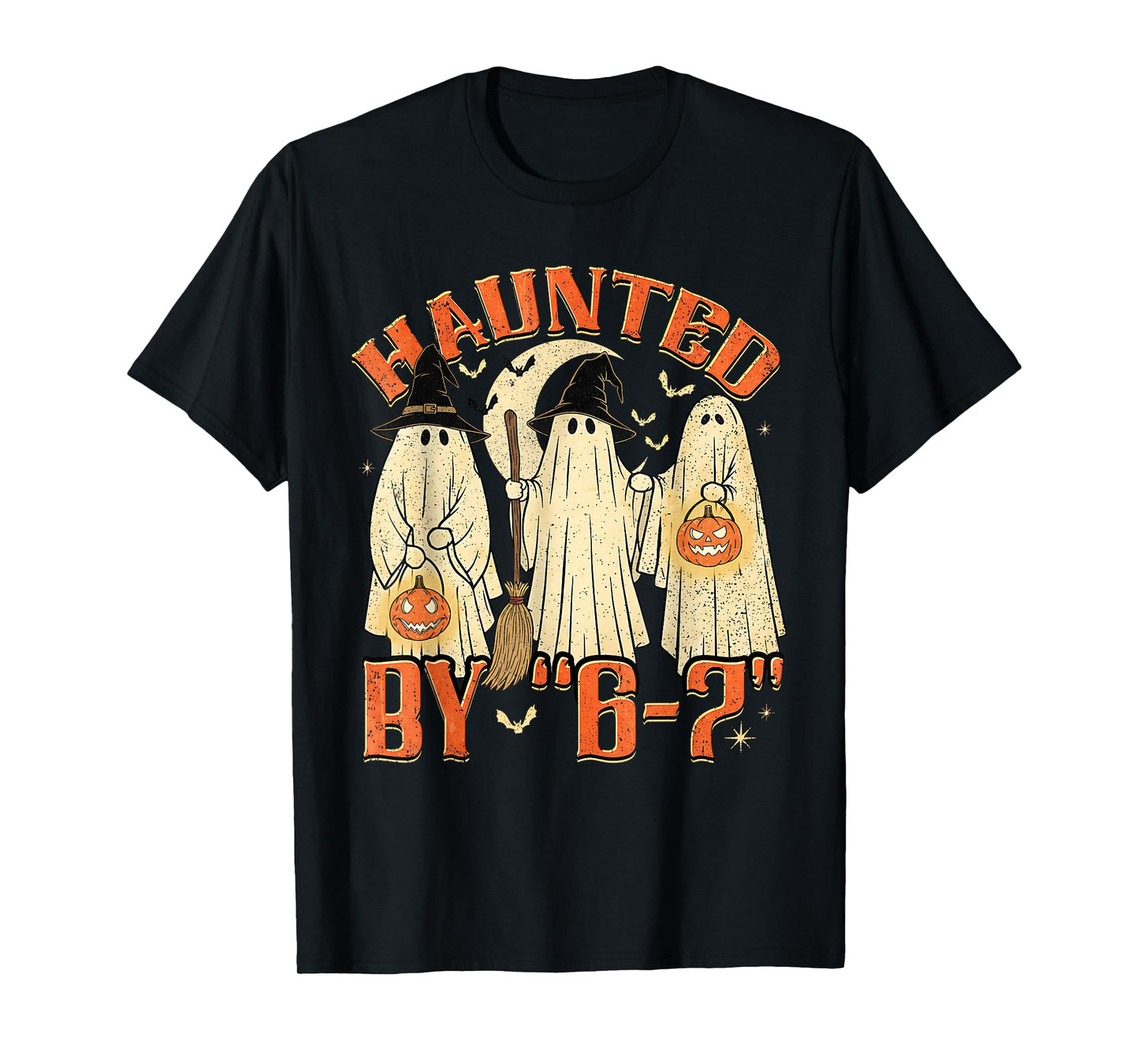 67 Meme Halloween Haunted by 6 7 Six Seven Gen Alpha Z T-Shirt