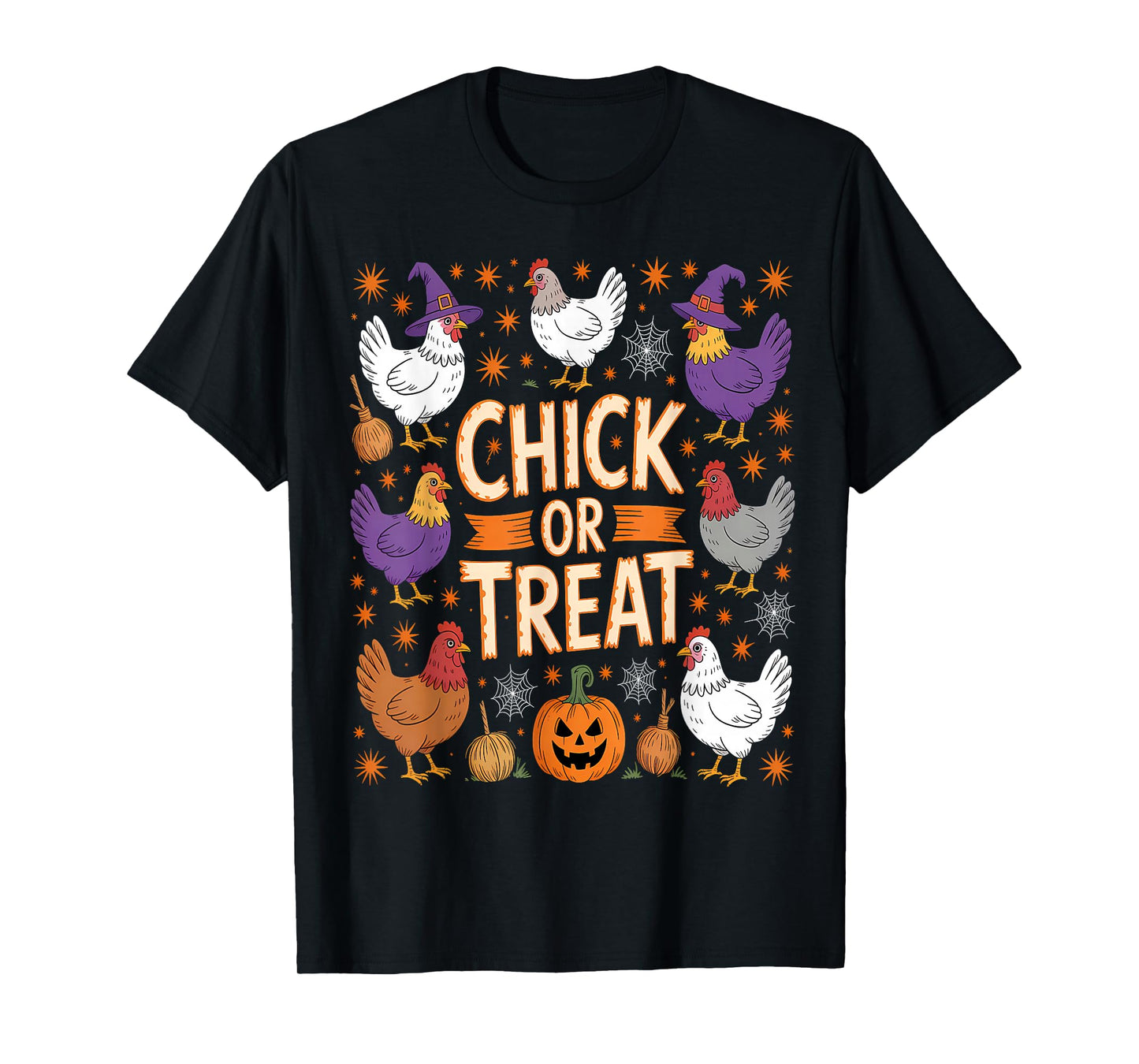 Chick Or Treat Halloween Poultry Fun T-Shirt