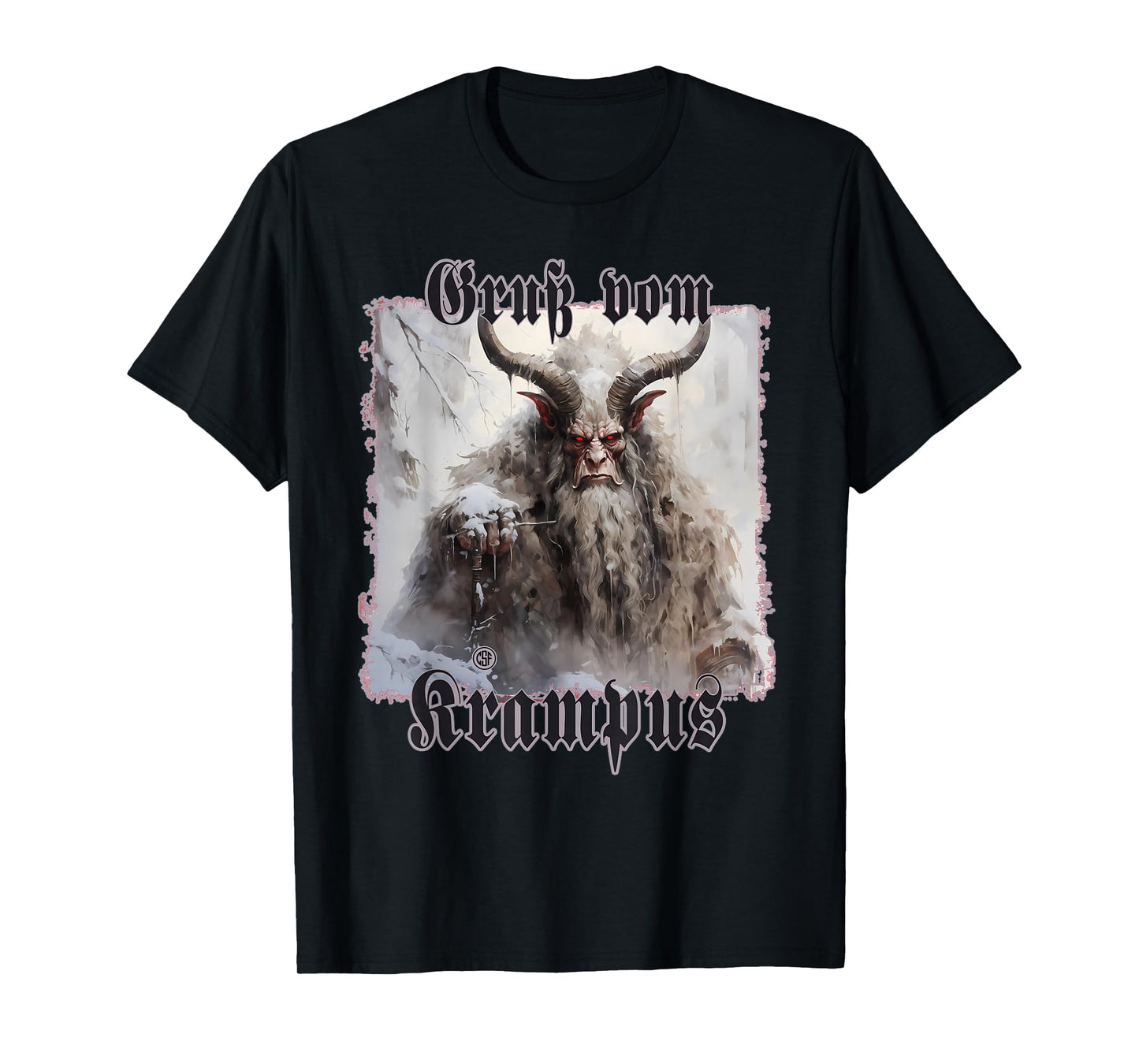 Greeting from Krampus Christmas Legend Figure T-Shirt
