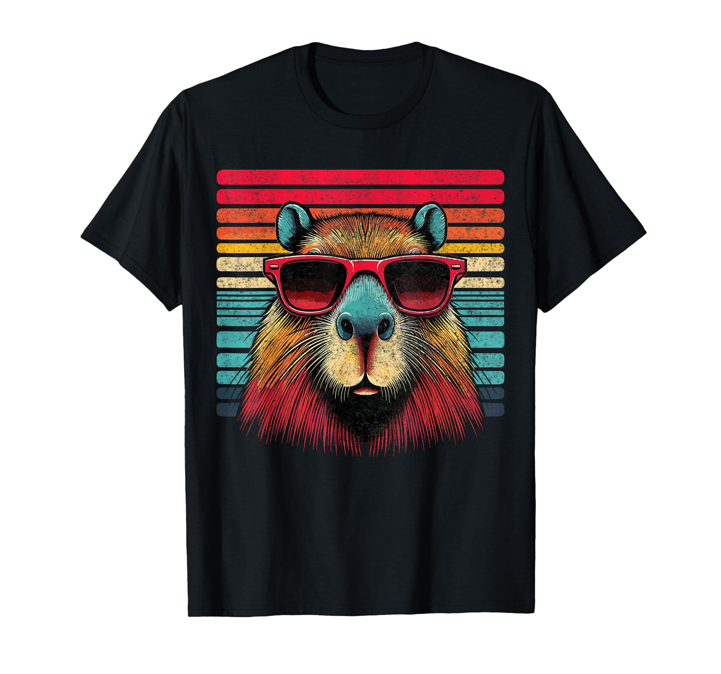 Retro Capybara with Sunglasses T-Shirt