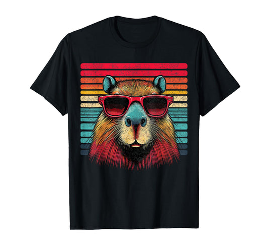 Retro Capybara with Sunglasses T-Shirt