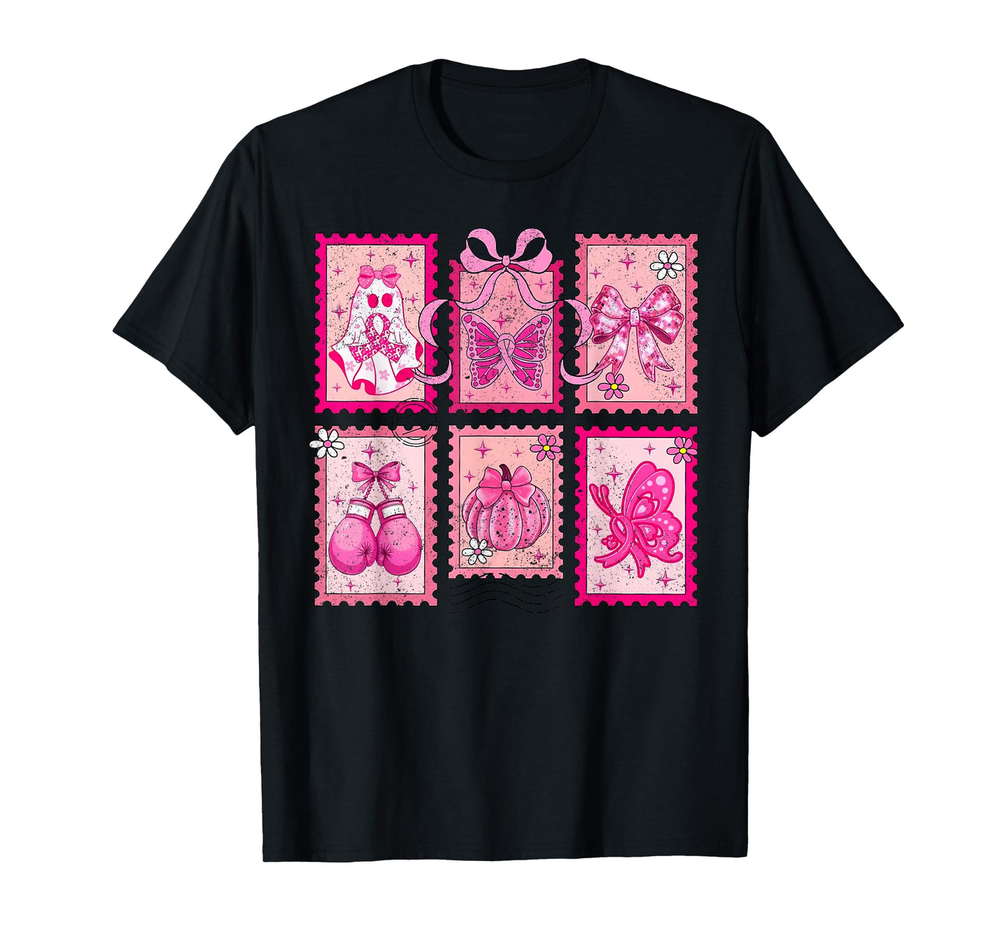 Breast Cancer Awareness Halloween, Breast Cancer Ghost Nurse T-Shirt