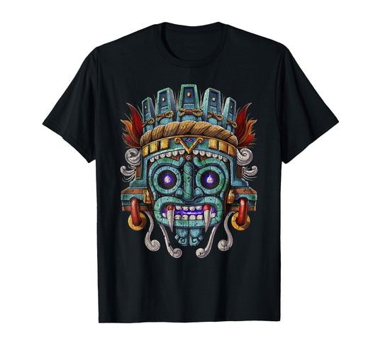 Vintage Aztec God Tlaloc Mayan Mythology Deity Mexican copy T-Shirt