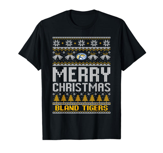 Bland Tigers Logo Merry Christmas Ugly Sweater HS T-Shirt