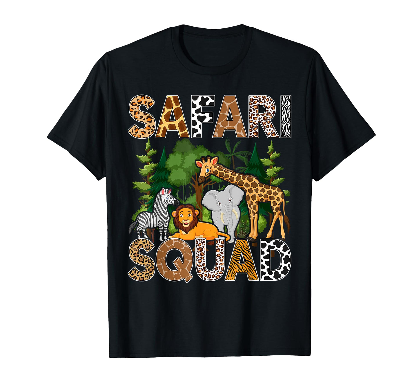 Safari Art For Men Women Zoologist African Print Zoo Safari T-Shirt